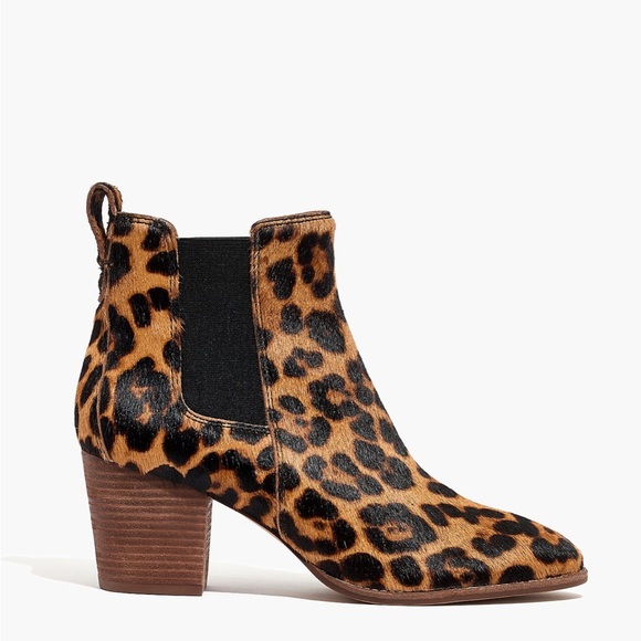 NIB Madewell Regan Boot in Leopard Calf Hair - Picture 3 of 11
